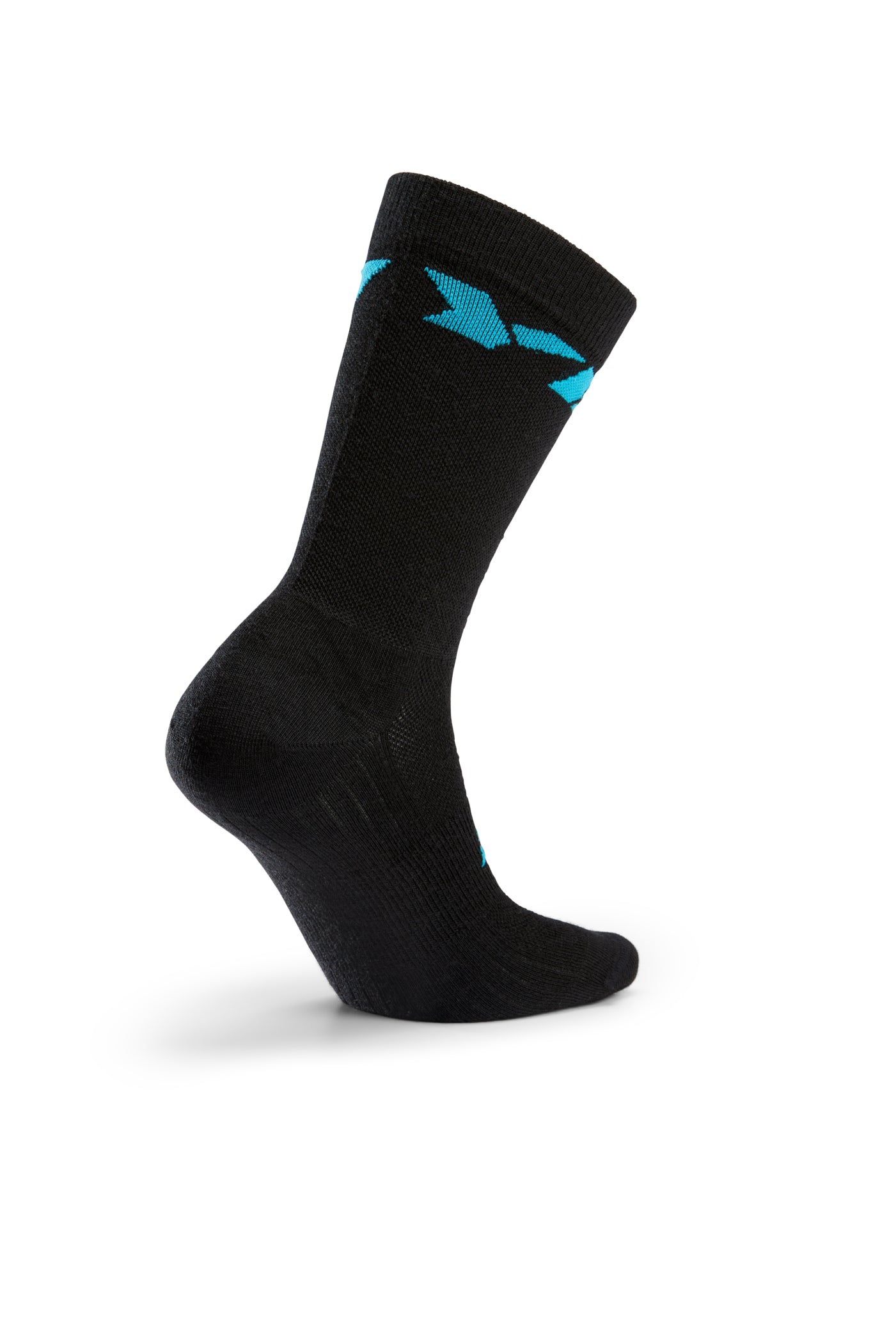 Tall Wool Trail Sock Black Bold
