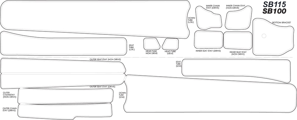 SB100/SB115 Frame Protector Sheet Gen 2 - Gloss