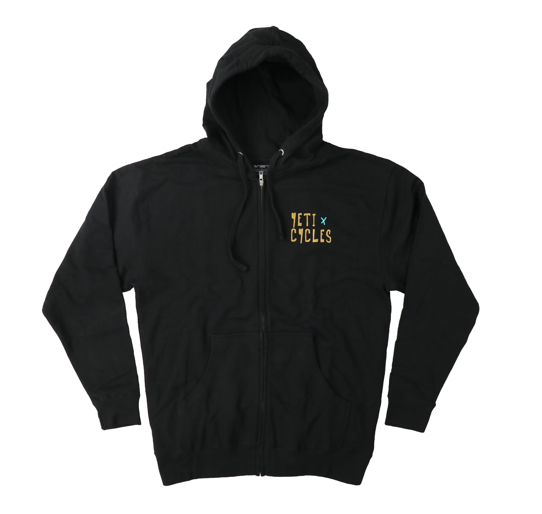 Cryptic Zip Hoodie Black