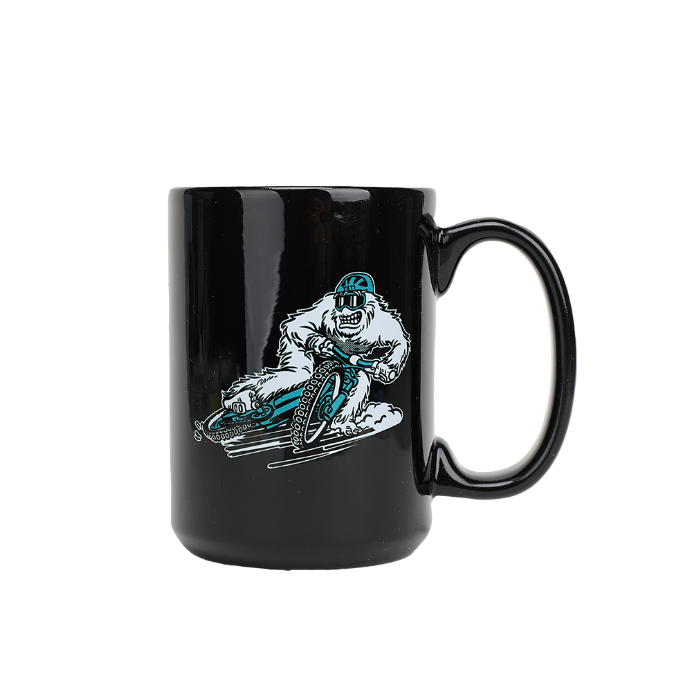 Sliding Yetiman Coffee Mug Black 15OZ