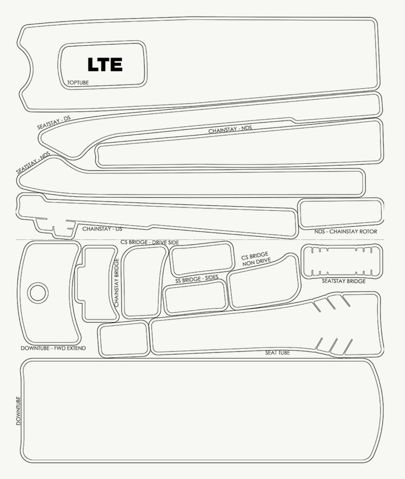 LTe Frame Protector Kit Gloss