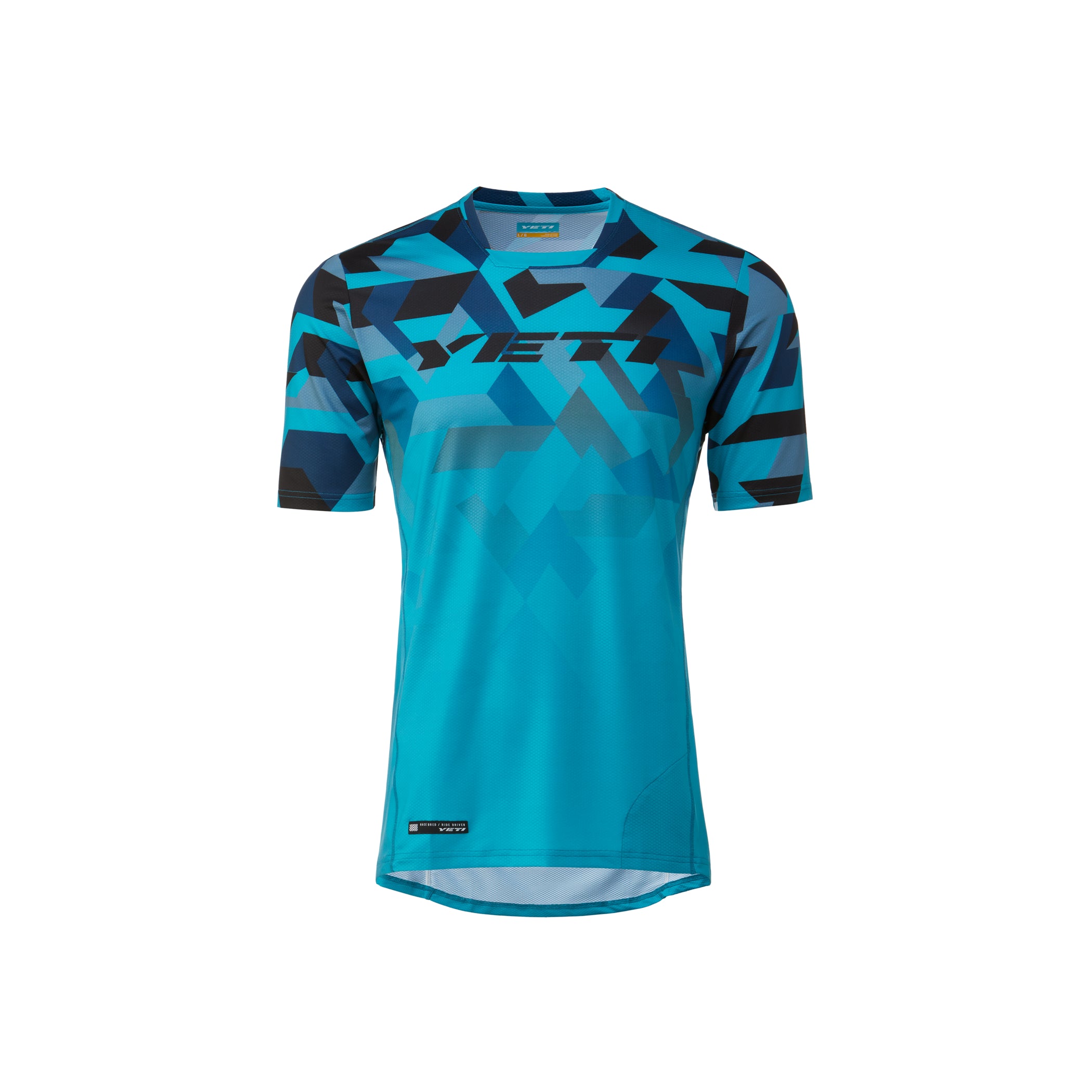 Enduro Jersey S/S Turq Geo Fade 25