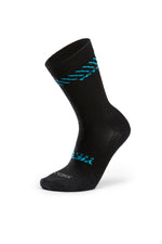 TALL WOOL TRAIL SOCK BLACK SLANT