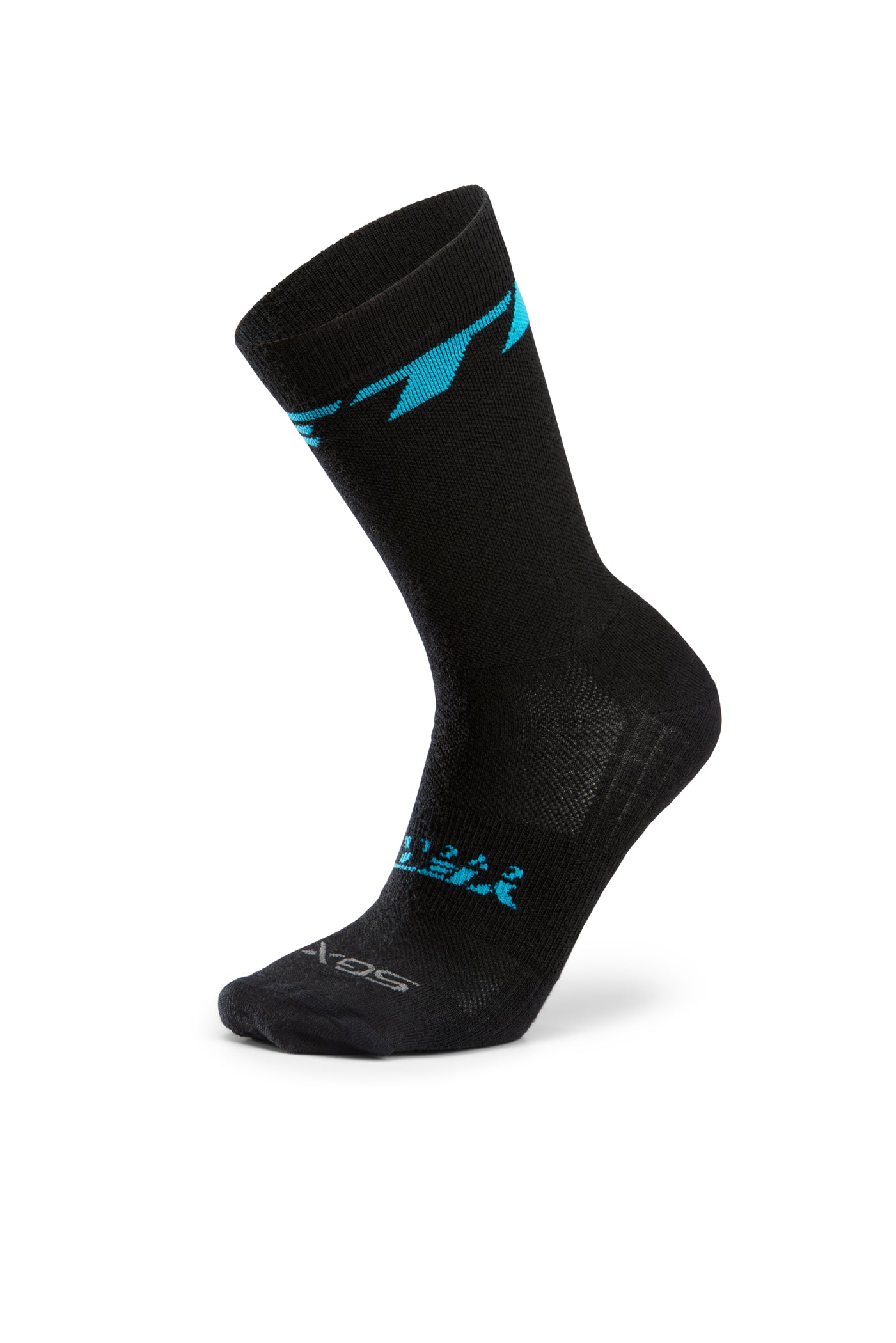 Tall Wool Trail Sock Black Bold