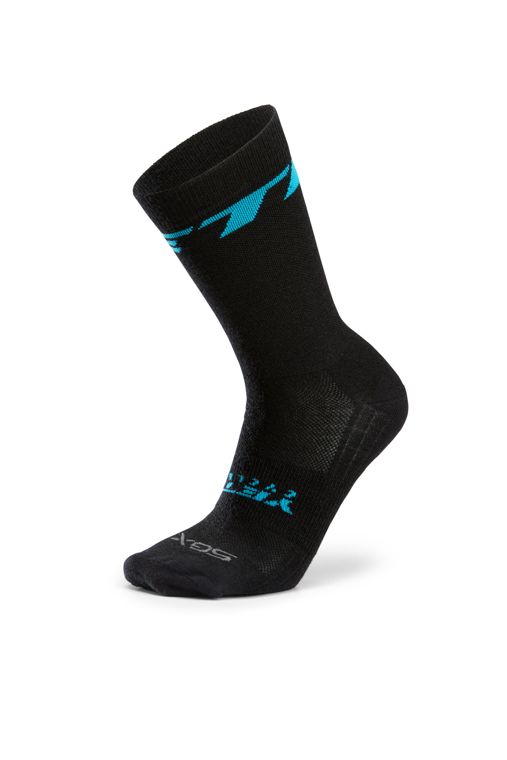 TALL WOOL TRAIL SOCK BLACK BOLD