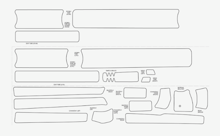 Yeti Sb150 Sb130 Frame YETI FRAME PROTECTOR SHEET GEN SB130/SB150
