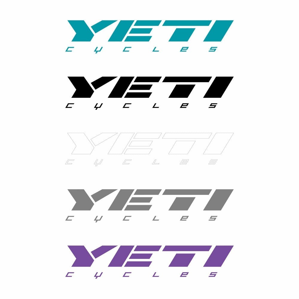 YETI SLANT LOGO STICKER PACK Black Seal Imports